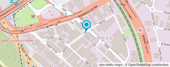 מפת הגעה אל שיש סנטר צ'ק פוסט בע"מ