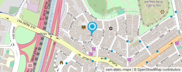 מפת הגעה אל האגודה הישראלית לטקסטיל ולאופנה