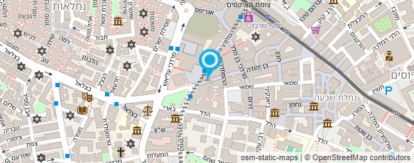 מפת הגעה אל אגודת החרשים בישראל