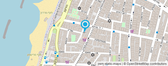 מפת הגעה אל מרכז הליגה למניעת מחלות ריאה ושחפת בישראל