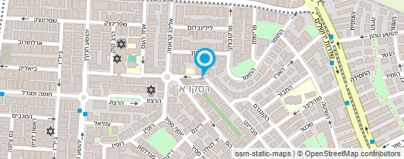 מפת הגעה אל רבינוביץ יוסי