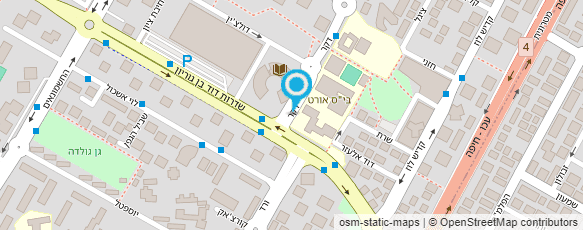 מפת הגעה אל מועדון הטניס