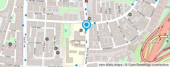 מפת הגעה אל תיכון מקיף רמת - גן