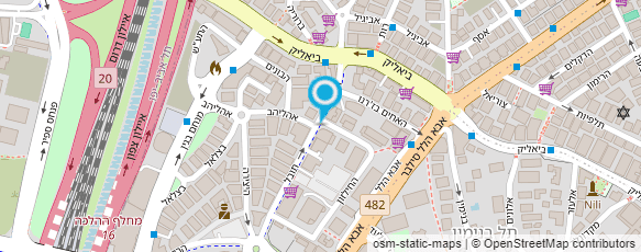 מפת הגעה אל אג' שית' לעזרה הדדית ולחסכון של עובדי הקואופרציה הצרכנית בע"מ