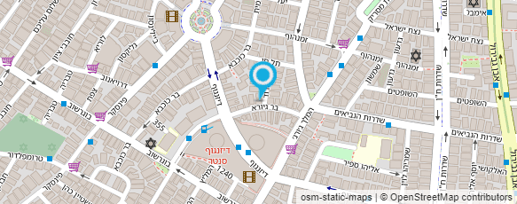 מפת הגעה אל שטיינברג דוד