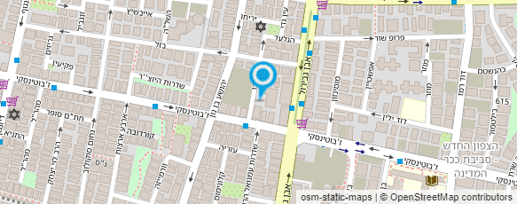 מפת הגעה אל המרכז לבלט ישראלי