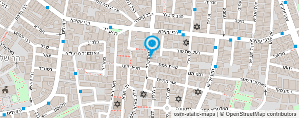 מפת הגעה אל ספריית החסידות - היכל מנחם