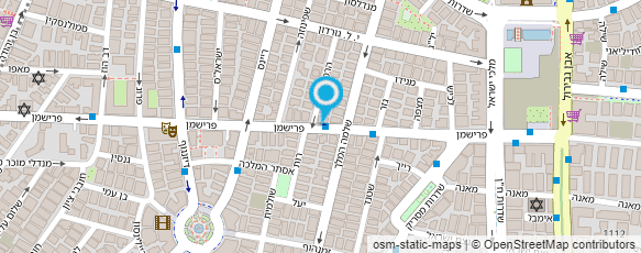 מפת הגעה אל קיוסק למיצים טבעיים