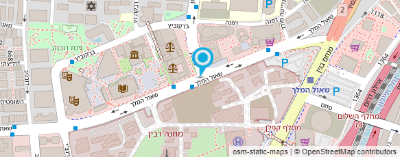 מפת הגעה אל לשכת הקשר בבית משפט המחוזי