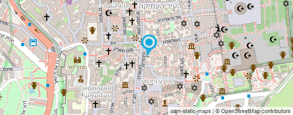 מפת הגעה אל גלרית בית הבד בעיר העתיקה