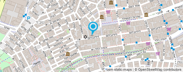 מפת הגעה אל אולפנית בני עקיבא תל אביב