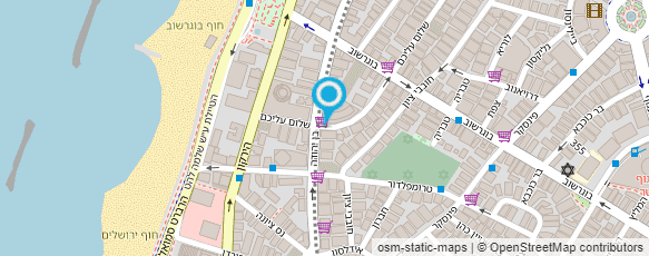 מפת הגעה אל לשכת מסחר ותעשיה ישראל-קנדה