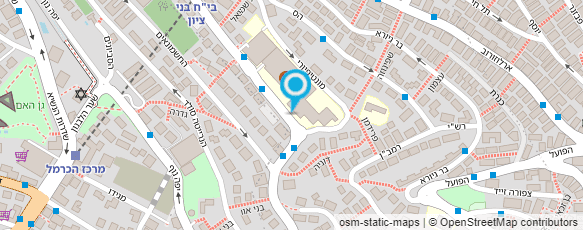 מפת הגעה אל מכון מ.א.ר - בי"ח בני ציון