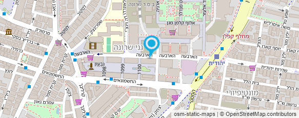 מפת הגעה אל מרכז הקואופרציה ליצרנות תחבורה ושרותים אג' שיתופית מרכזית בע"מ