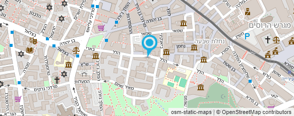 מפת הגעה אל עו"ד ונוטריון גילינסקי ניידי (פורטוגזית וספרדית)