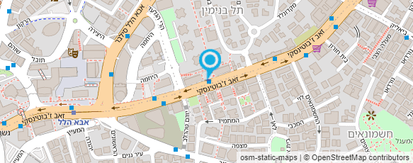 מפת הגעה אל ההסתדרות הרפואית בישראל - הועד המרכזי