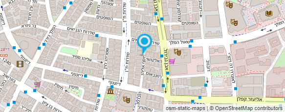 מפת הגעה אל פרופ' אסיף דוד