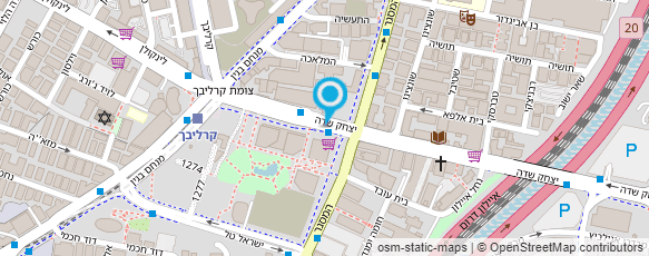 מפת הגעה אל חניון חן