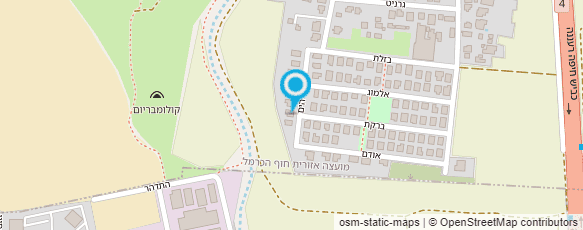 מפת הגעה אל ציפורים הראל בית חנניה