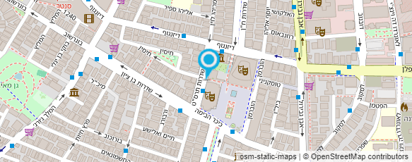 מפת הגעה אל מוניות הבימה מפת הגעה אל מוניות הבימה