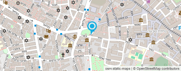 מפת הגעה אל דנטל - דפו ניו דנט (ירושלים) בע"מ