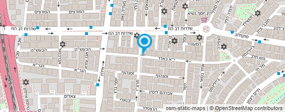 מפת הגעה אל ד"ר לוין שאול