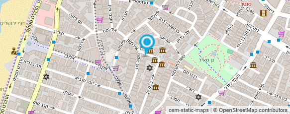 מפת הגעה אל אגודת האקדמאים למדעי החברה והרוח בישראל