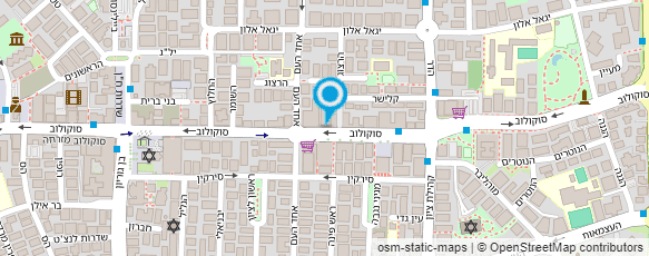 מפת הגעה אל מרכז האלקטרוניקה הרצליה - בן-חור