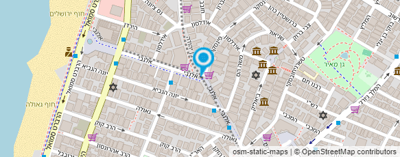 מפת הגעה אל ארגון נכי רדיפות הנאצים