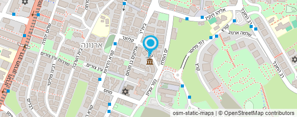 מפת הגעה אל בית עגנון בירושלים