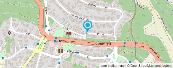 מפת הגעה אל חל"צ ספריה ומרכז הנצחה בקרית טבעון