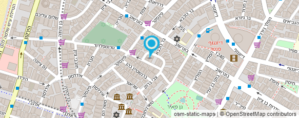 מפת הגעה אל אגודת טכנאי השיניים בישראל