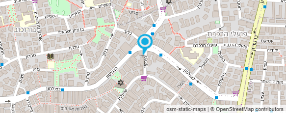 מפת הגעה אל מזנון עובד