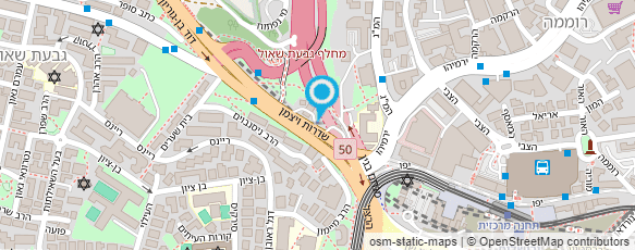 מפת הגעה אל המוסד לביטוח לאומי