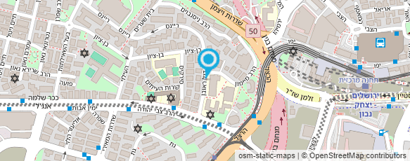 מפת הגעה אל בית חינוך לעיוורים