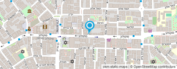 מפת הגעה אל סנטורס סוכנות נסיעות ותיירות בע"מ