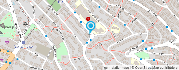 מפת הגעה אל אגודת ידידי מרכז רפואי בני ציון