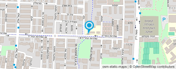 מפת הגעה אל בי"ס רוקח