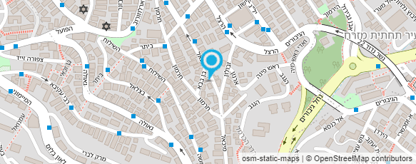 מפת הגעה אל מוסדות צאנז