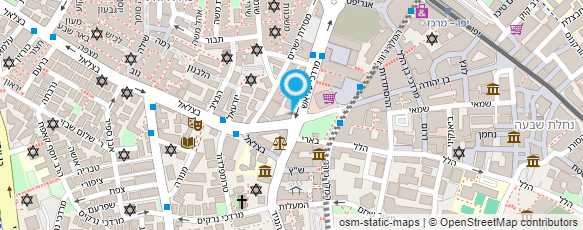 מפת הגעה אל פרג' חוטי ירושלים