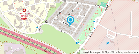 מפת הגעה אל המרכז הרפואי הגריאטרי בי"ח "שמואל הרופא"