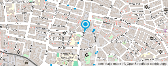 מפת הגעה אל ספריית היכל מנחם