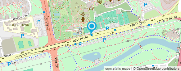 מפת הגעה אל "מכבי צפון" מועדון הטניס