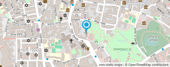 מפת הגעה אל טכנו מדיקל ירושלים  בע"מ