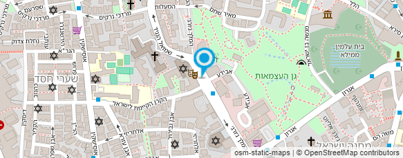 מפת הגעה אל מוזיאון הרצל