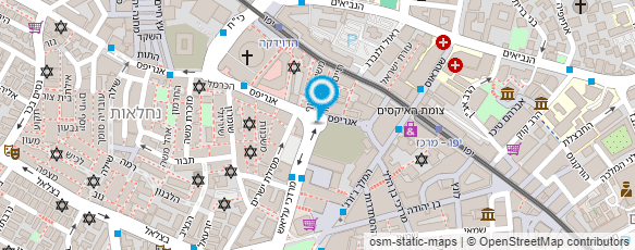 מפת הגעה אל רגו'אן מ.וד. ובניני המרכז ירושלים בע"מ