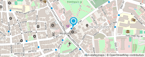 מפת הגעה אל בית כנסת מורשת ישראל; ירושלים (מסורתי)