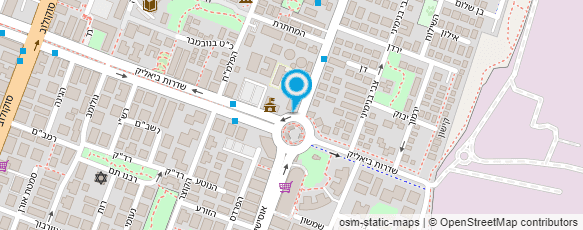 מפת הגעה אל "אוסישקין" בי"ס ממלכתי