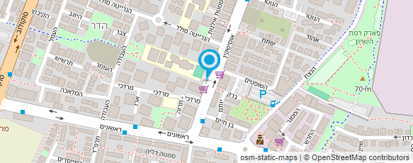 מפת הגעה אל חטיבת ביניים ע"ש קלמן