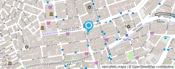 מפת הגעה אל בנק ישראל